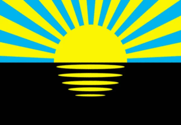 Zászló Donyeck Ukrajna — Stock Fotó