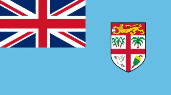 Fijis Flagg Oceanien — Stockfoto