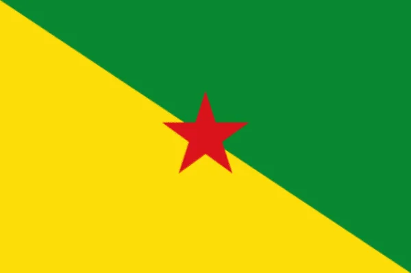 Francouzská Vlajka Guyany — Stock fotografie