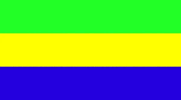 Bandera Gabon Africa —  Fotos de Stock