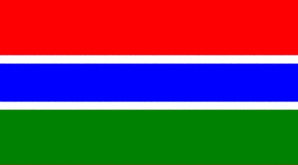 Прапор Гамбії Африка — стокове фото