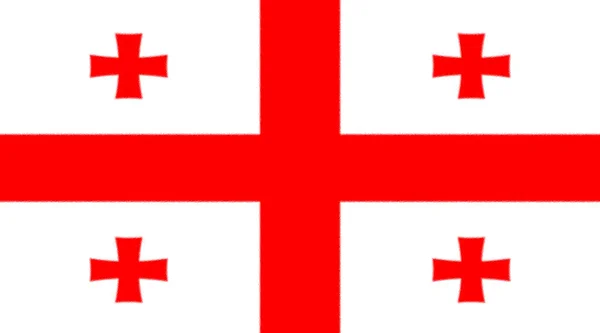Zászló Georgia Ázsia — Stock Fotó