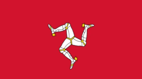 Флаг Острова Мэн — стоковое фото