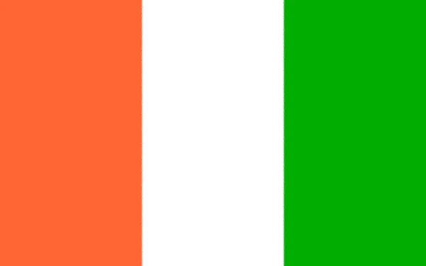 Vlajka Pobřeží Slonoviny — Stock fotografie