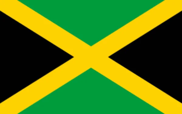 牙买加 北美国旗 — 图库照片