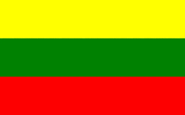 Bandiera Della Lituania Europa — Foto Stock