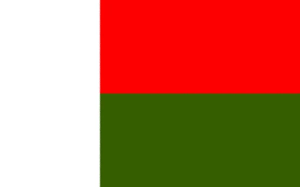 Flagge Von Madagaskar Afrika — Stockfoto