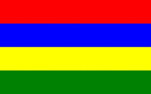 Mauritius Flagga Afrika — Stockfoto