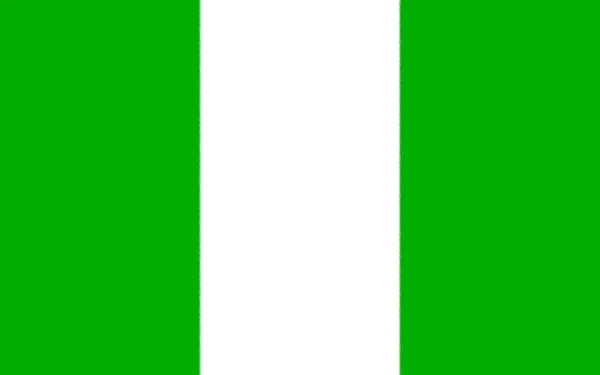 Nigerijská Vlajka Afrika — Stock fotografie