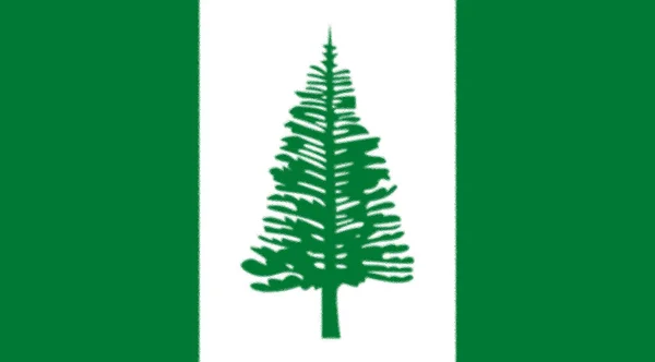 Norfolk Sziget Zászlaja — Stock Fotó