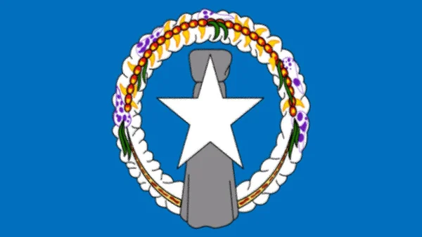 Kuzey Mariana Adaları Bayrağı — Stok fotoğraf