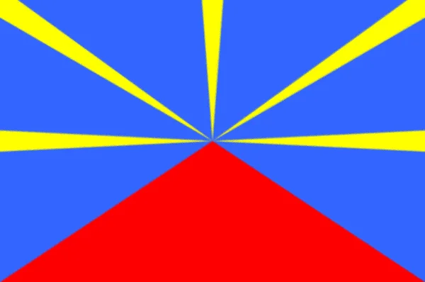 Красивый Флаг Руниона — стоковое фото