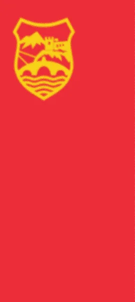 Bandeira Skopje Macedónia — Fotografia de Stock