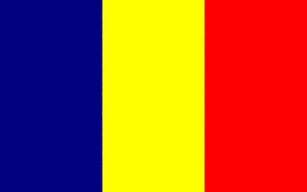 Bandeira Chade África — Fotografia de Stock