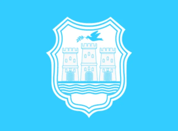Флаг Нови Сада — стоковое фото