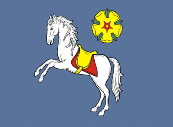 Флаг Города Острава Чешская Республика — стоковое фото