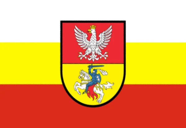 Прапор Білосток Польща — стокове фото
