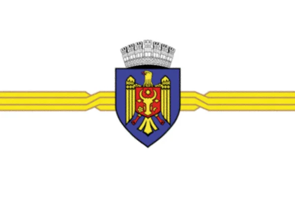 Flaga Kiszyniów Mołdawia — Zdjęcie stockowe