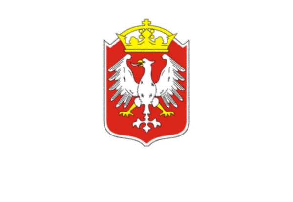 Bandeira Gniezno Polónia — Fotografia de Stock