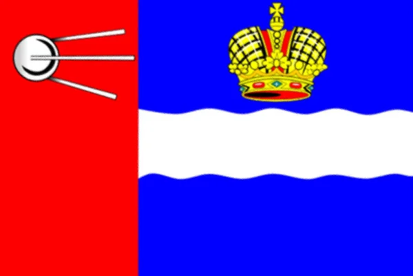 Zászló Kaluga Oroszország — Stock Fotó