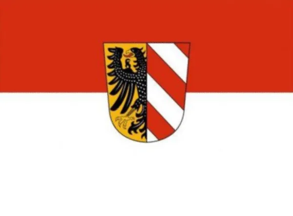 Bandiera Norimberga Germania — Foto Stock