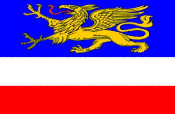罗斯托克 德国的旗子 — 图库照片