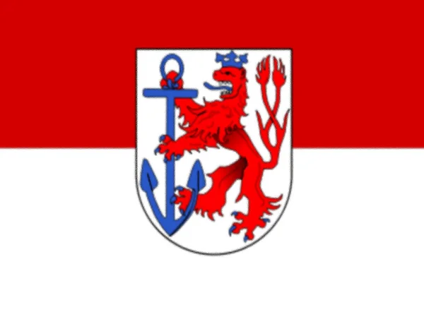 Vlajka Dusseldorf Německo — Stock fotografie