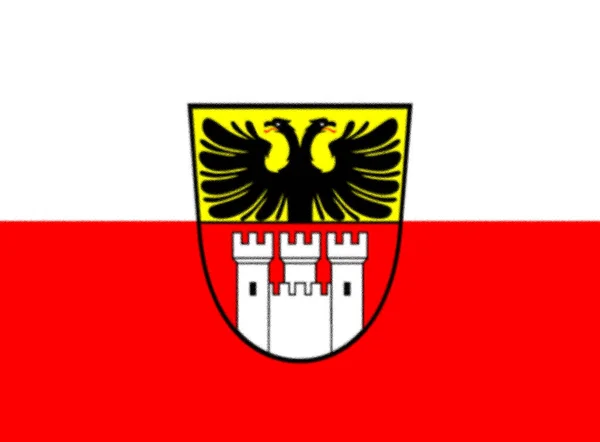 Bandiera Duisburg Germania — Foto Stock