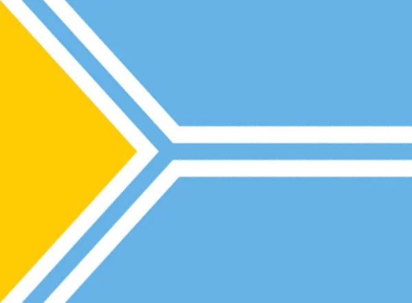 Bandiera Del Tuvan Persone — Foto Stock