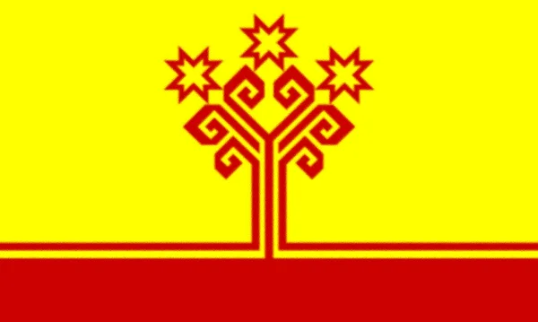 楚瓦什人的旗帜 — 图库照片