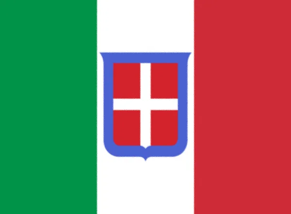 Флаг Сардинского Королевства 1861 Года Королевства Италия 1848 1946 — стоковое фото