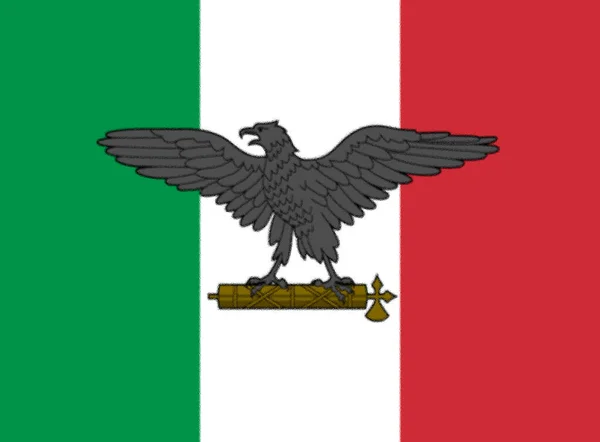 Прапор Італійської Соціальної Республіки 1943 1945 — стокове фото