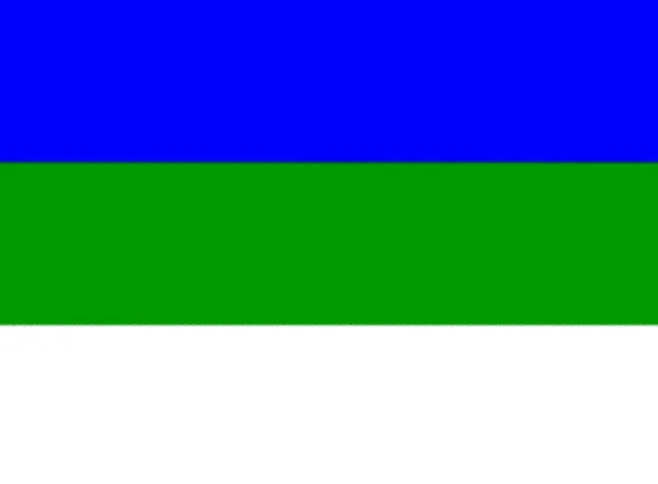 Vlajka Lidu Komi — Stock fotografie