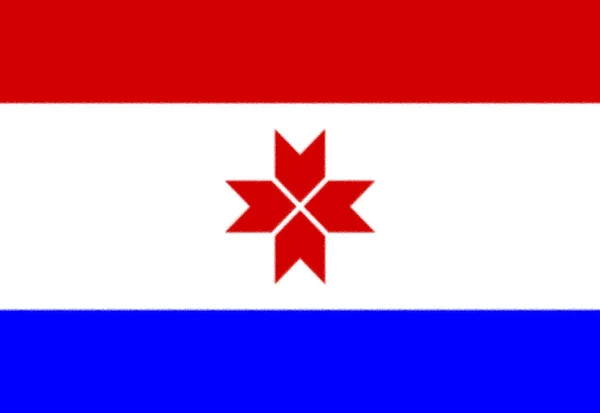 Zászló Mordvin Emberek — Stock Fotó