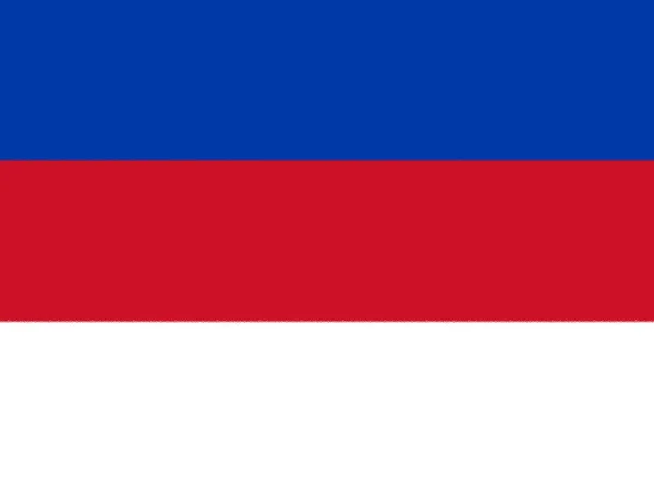 Sorbs Flagga Människor — Stockfoto
