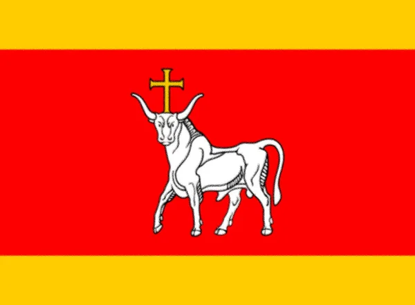 Флаг Города Каунас Литва — стоковое фото