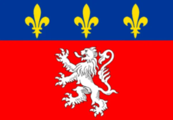 Lyon Franciaország Zászlaja — Stock Fotó