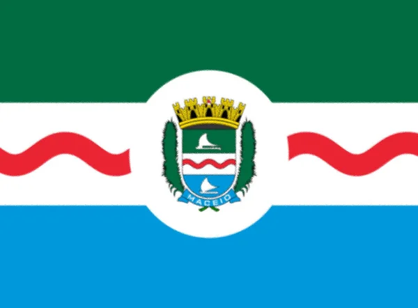 Zászló Macei Alagoas Brazília — Stock Fotó