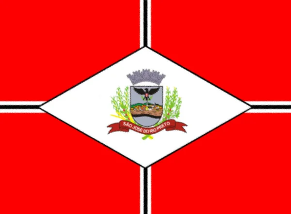 Флаг Сан Хосе Рио Прето Бразилия — стоковое фото