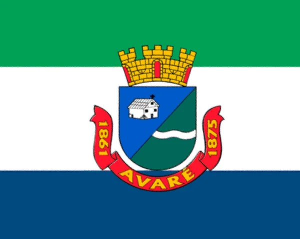 Flaga Avare Brazylia — Zdjęcie stockowe