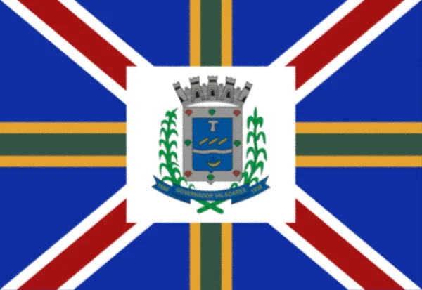 Vlajka Guvernéra Valadarese Brazílie — Stock fotografie