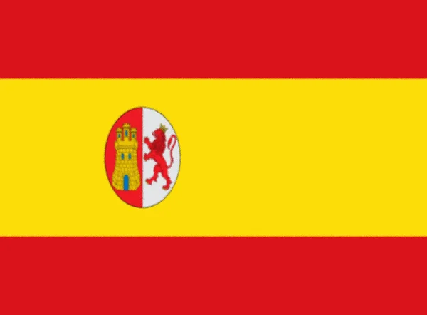 Σημαία Ισπανίας 1873 1874 Πρώτη Ισπανική Δημοκρατία — Φωτογραφία Αρχείου