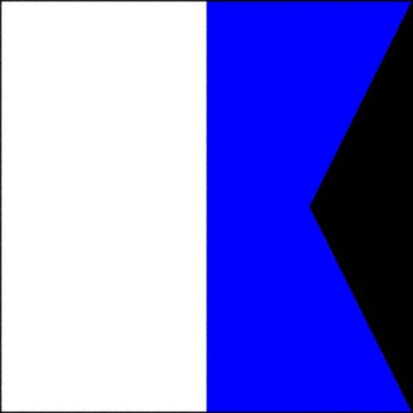 Флаг Ics Alpha — стоковое фото