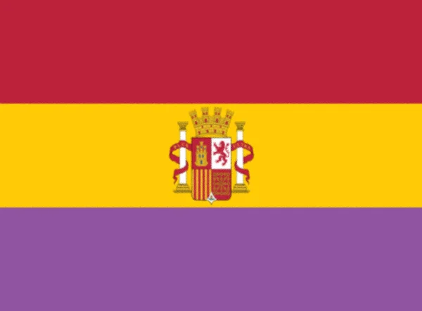 Флаг Испании 1931 1939 — стоковое фото