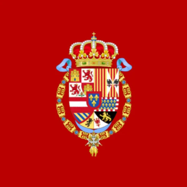 Королівський Стандарт Іспанії 1700 1761 — стокове фото