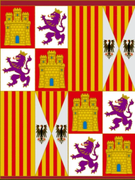 Koninklijke Banier Van Katholieke Monarchen 1479 1504 — Stockfoto