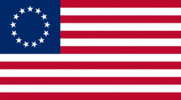Σημαία Ηνωμένων Πολιτειών Της Αμερικής 1777 1795 — Φωτογραφία Αρχείου