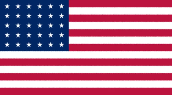 Vlajka Spojených Států Amerických 1848 1851 — Stock fotografie