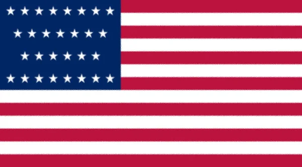 Bandeira Dos Estados Unidos América 1847 1848 — Fotografia de Stock