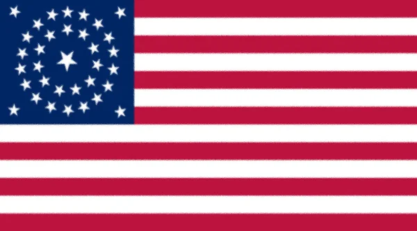 Прапор Сполучених Штатів Америки 1861 1863 — стокове фото